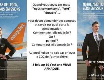Greenwashing : Euroairport et easyJet vous trompent !